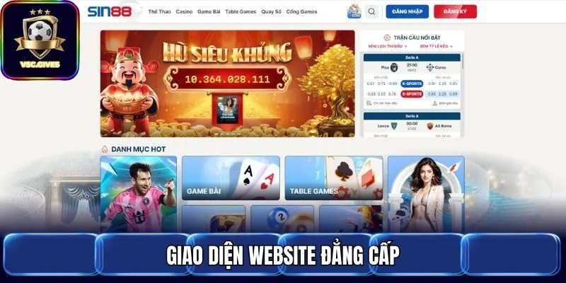 Giao diện website đẳng cấp