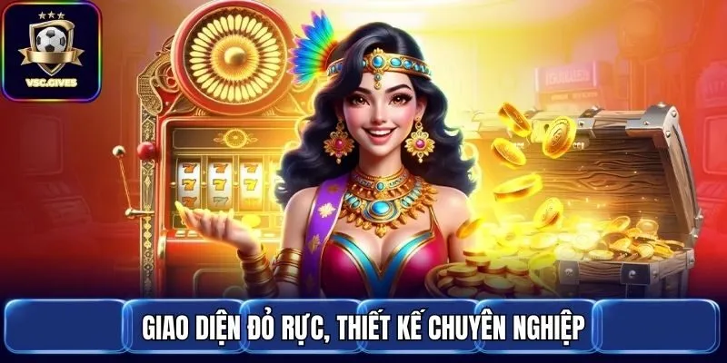 Giao diện đỏ rực, thiết kế chuyên nghiệp