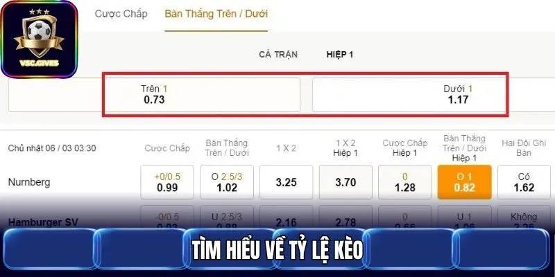 Tìm hiểu về tỷ lệ kèo