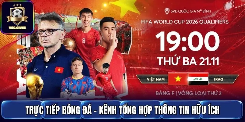 Trực tiếp bóng đá - kênh tổng hợp thông tin hữu ích