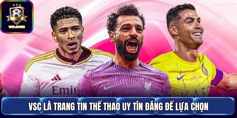 VSC là trang tin thể thao uy tín đáng để lựa chọn